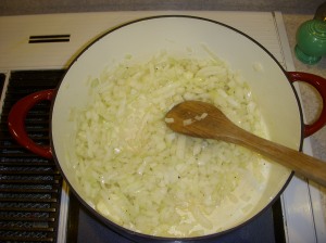 Saute the onions